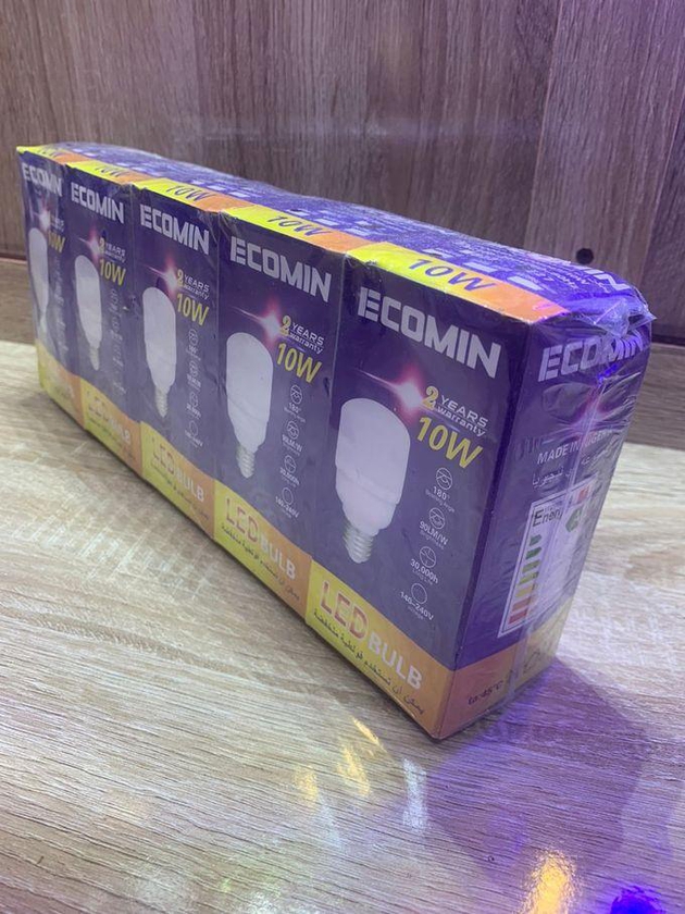 Eco 5Pcs Ecomin 10W LED Light Bulb - Energy Saving Bulb