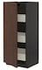 METOD / MAXIMERA High cabinet with drawers, white/Sinarp brown, 60x60x140 cm - IKEA