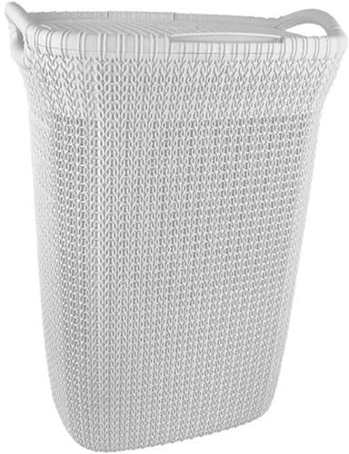 El Helal And Silver Star Palm Laundry Basket - White
