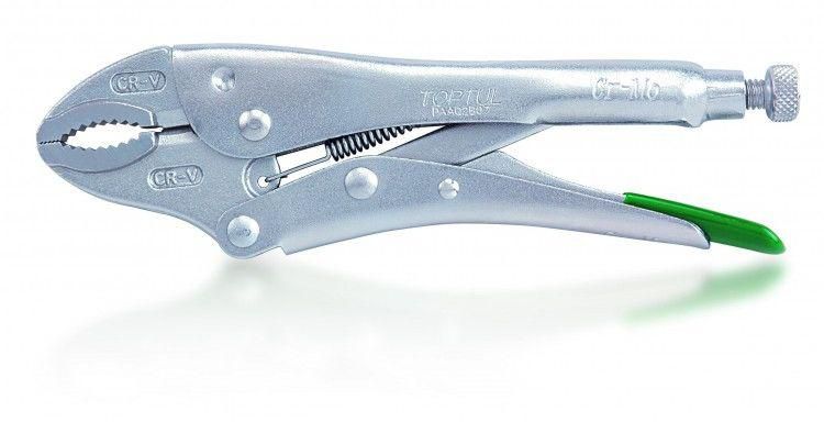 TopTul Curved Jaw Locking Pliers with Wire Cutter (Art no. -DAAQ2B10)