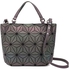 Geometric Luminous Purses and Handbags for Women Holographic Reflective Shoulder Bag Rainbow Tote Bag