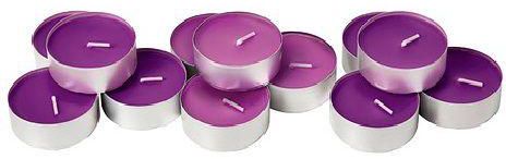 Scented Candle in 59mm Dia Metal Cup, Lilac Full Blossom, 12 Pcs Pack, 9 Hrs Burning Time - IK36353