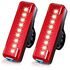 Waterproof Bike Tail Light 2 Pack, USB Rechargeable Bicycle Rear Light,Ultra Bright Red Led Light 1200mAh Large Capacity 5 Light Modes for Cycling Safety