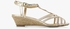 Gold Kitti Mini Wedge Sandals