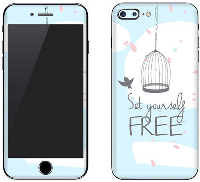 Vinyl Skin Decal For Apple iPhone 8 Plus Set Yourself Free