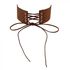 Maestro Makeover Lace-Up Choker Necklace In Brown