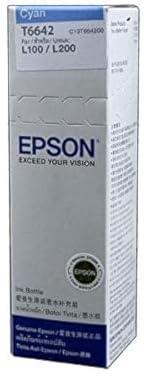 EPSON Genuine Refill Ink 70ml T6642 Cyan Color For L100 L110 L120 L200 L210 L300 L350 L355 L550 L555