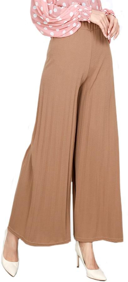 Kime Flutter Pleated Wide Leg Casual Palazzo P27504 (8 Colors)