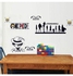ملصق جداري قطعة واحدة للهدايا يستخدم لغرف المعيشة وكديكور لغرف الأطفال أسود 90X60سم