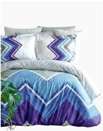 Family Bed Flat Bed Sheet Cotton Touch 4 Pieces Multi Color CT_162