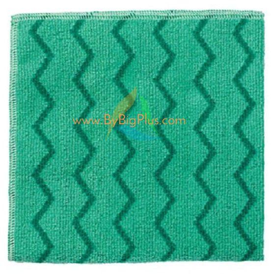 Rubbermaid Commercial Products Pack of 12 Green Hygen Microfibre Cloths
