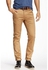 Fitted Smart Chinos For Men - Brown