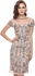 فروك & فريل فستان للنساء مقاس 10 UK , بيج - ايه لاين
