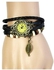 Duoya Womens Bracelet Weave Wrap Quartz Leather Leaf Beads Wrist Watches Black