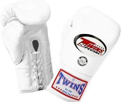 Twins SPECIAL BOXING GLOVES LACE UP BGLL 1 WHITE