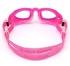 Aqua Sphere Moby Junior Swim Goggles with Clear Lens (Pink/White). UV Protection Anti-Fog Swimming Goggles for Kids