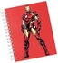 دفتر ملاحظات متين مقاس A4 بتصميم بسيط لشخصية آيرون مان أحمر