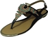 Top 2 T-101 Back Strap Sandals for Women - Black, 40 EU