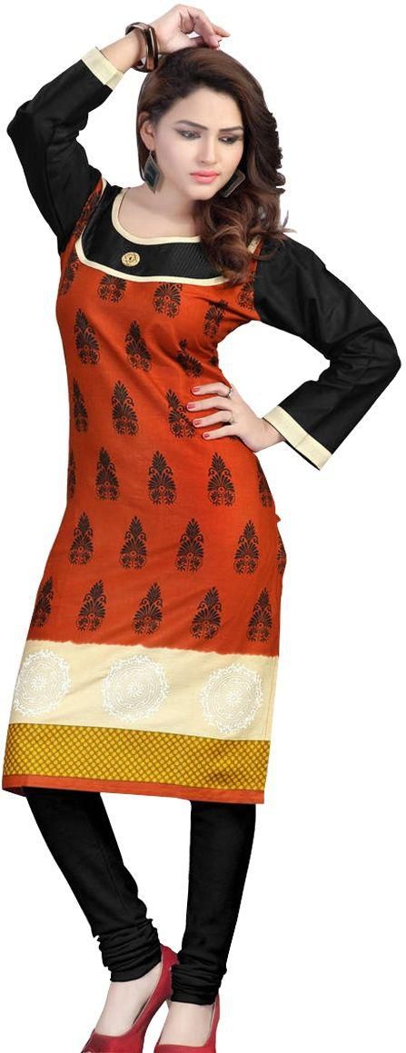 Zehra Lifestyle-cotton kurti with sleeves