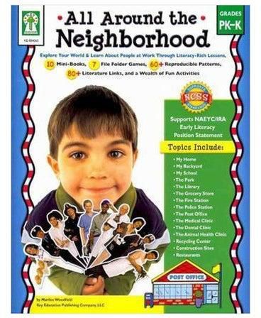 All Around The Neighborhood, Grades Pk - K : Explore Your World And Learn About People At Work Through Literacy-Rich Lessons غلاف ورقي اللغة الإنجليزية by Debra Olson Pressnall - 01032018