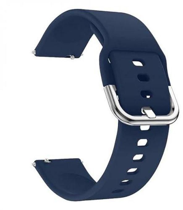 Silicone Strap, Size 20 Mm, For Amazfit Bip U/Bip U Pro/Bip 3 Pro/Bip 3 Watch - Navy Blue
