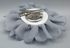 Fashion Grey Shell-Vintage Burn Edge Chiffon Flower For Children Hair Accessories Artificial Fabric Flowers For Headbands