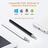 H&K Stylus Pen, Capacitive Disc Tip Pencil & Magnetic Cap Stylus Compatible with All Touch Screens, Touch Pens for iPad pro/iPad Air/Mini/iPod/iPhone/Samsung Galaxy tab/Smartphone/Tablet (White)
