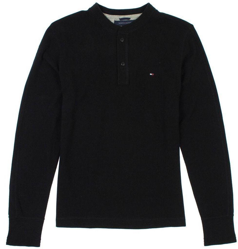 MENS TOMMY HILFIGER THERMAL HENLEY LONG SLEEVE SHIRT
