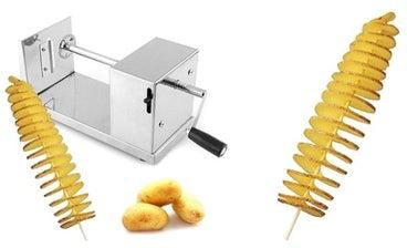 آلة تقطيع البطاطس لأشكال لولبية فضي 10.25x5.5x4.5بوصة