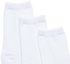 CottonWorld School Socks 3 Piece Pack for Unisex - 6 to 8 Years, White