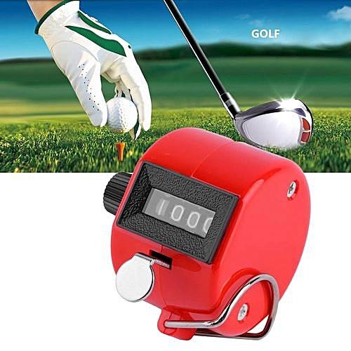 Generic 4 Digit Hand Held Tally Counter Manual Palm Clicker Number Counting Golf