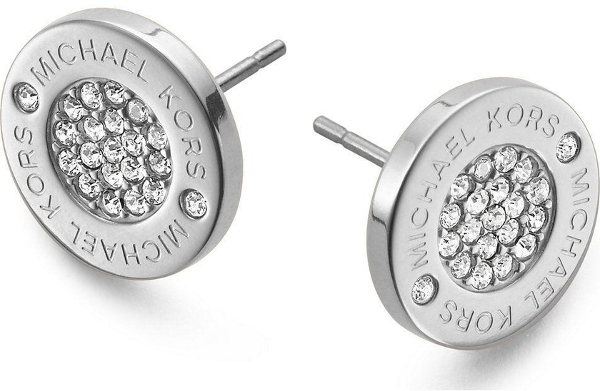 Michael Kors Pave Stainless Steel Silver Stud Earring - MKJ3352040