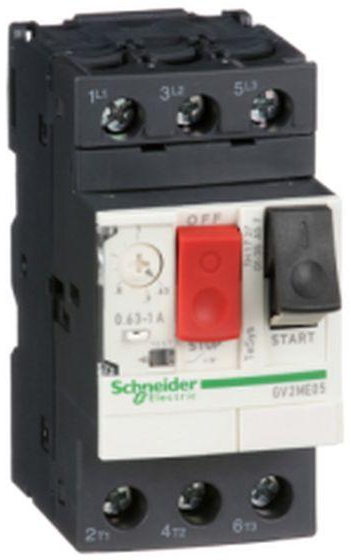Schneider Electric TeSys Motor C B GV2, 3P, 1.6-2.5 A, Thermal Magnetic MCB