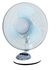Generic 12" Rechargeable Fan With Lamp - White