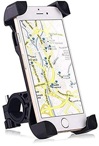 Bike Mount, Universal Cell Phone Bicycle Handlebar & Motorcycle Holder Cradle with 360 Rotate for iPhone 6s 6 5s 5c 5,Samsung Galaxy S5 S4 S3, Google Nexus 5 4 and GPS Device Up to 3.7in wide black
