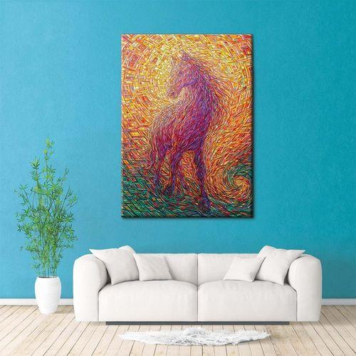 Generic Modern Canvas Tableau - Beautiful Horse - Multicolor
