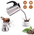 Stovetop Espresso Maker, Moka Pot, Italian Coffee Maker, Coffee Percolator Silver 250ml
