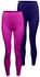 Silvy Set Of 2 Leggings For Women - Multi Color, X-Large