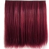 Fashion Long Red Straight Hair Extension Wig High Simulation Easy For Women