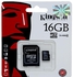 Kingston Micro SD Card with Adapter - 16GB