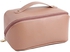 Ebuy-uae Large Capacity Travel Cosmetic Bag, Multifunction Organizer Storage Bag,Leather Waterproof Makeup Bag ,Multi Layer Large Travel Cosmetic Train Case ,Toiletry Bag for Women(PINK)