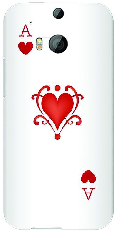 Stylizedd HTC One M8 Slim Snap Case Cover Matte Finish - Ace of Hearts