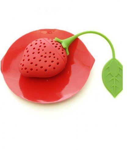 As Seen on TV Trudeau Silicone Tea Infuser & Cup Lid Set - Red