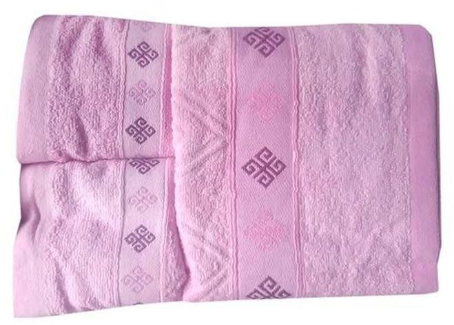 Baby Bath Towel Set 3 Piece In Varied Design -Pink