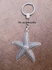RA accessories Unisex Key Chain Silvery Metal With Star Fish