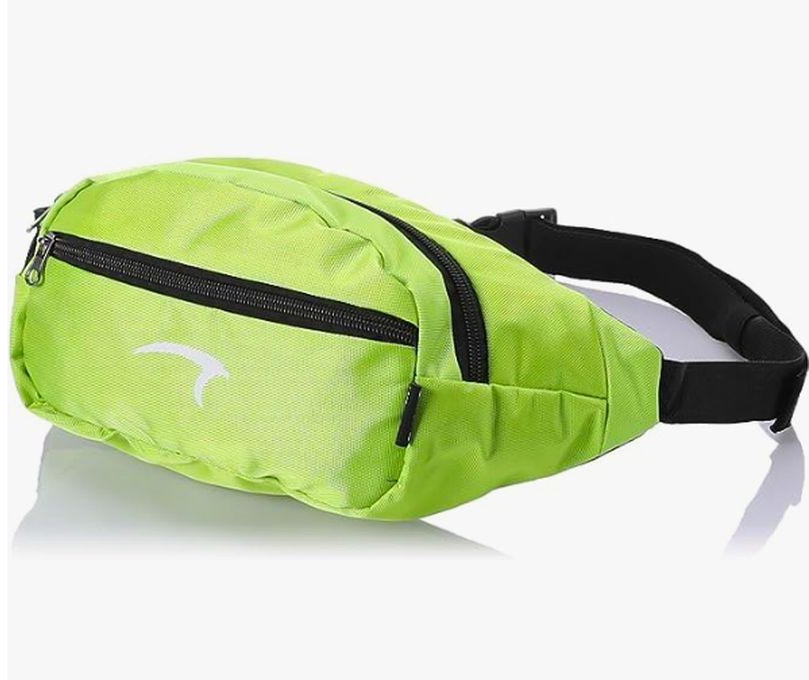 Mintra شنطة حقيبه وسط للخصر مريحه بحجم مناسب لجمع الادوات الشخصيه - لون اخضر ليموني مبهج