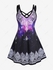 Plus Size & Curve Galaxy Ethnic Print Crisscross Dress - 5x | Us 30-32