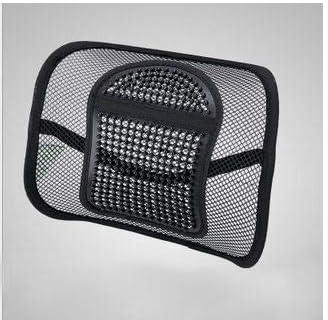 one year warranty_Lumbar Support Mesh, Back Support Mesh Back Cushion Breathable Comfortable Adjustable For All Types Car Seat Office Chair (Mesh Fiber, Standard) 10667