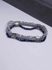 RA accessories Women Elegant Bracelet Of White, Grey & Transparent Crystal With Silvery Breaks
