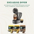 DeLonghi Nescafe Dolce Gusto Infinissima Coffee Machine 1500W Grey With Starbucks Coffee Capsules Bundle Pack of 36